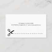 Carte De Visite Logo des aiguilles à coudre | Jean Fabric (Dos)