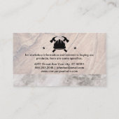 Carte De Visite Logo des artisans | Bois | Marbre (Dos)