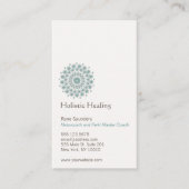 Carte De Visite Logo des arts de guérison et du cercle naturel de  (Devant)