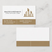 Carte De Visite Logo des biens immobiliers (Devant / Derrière)