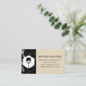 Carte De Visite Logo des bulles de verre à vin (Debout devant)