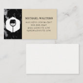 Carte De Visite Logo des bulles de verre à vin (Devant / Derrière)