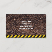 Carte De Visite Logo des Casquettes de construction | Jetée | Atte (Dos)