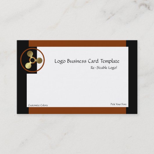 Carte De Visite Logo des cercles d'or des cercles (Devant)