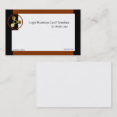 Carte De Visite Logo des cercles d'or des cercles (Devant / Derrière)