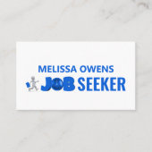 Carte De Visite Logo des chercheurs d'emploi, Curriculum Vitae (Devant)