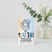 Carte De Visite Logo des cheveux de beauté | Outils de soins pour  (Debout devant)