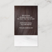 Carte De Visite Logo des cheveux de beauté | Outils de soins pour  (Dos)