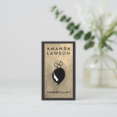 Carte De Visite Logo des ciseaux à cheveux | Design moderne (Debout devant)