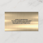 Carte De Visite Logo des clés Auto Tech | Métal or (Dos)