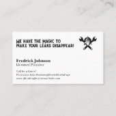 Carte De Visite Logo des clés Wizard | Arrière - plan magique (Dos)