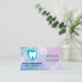 Carte De Visite Logo des dents | Arrière - plan médical (Debout devant)