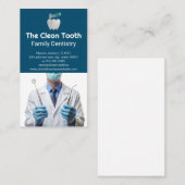 Carte De Visite Logo des dents | Outils dentaires pour les dentist (Devant / Derrière)