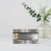 Carte De Visite Logo des échelles de justice des stylo | Droit (Debout devant)