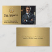 Carte De Visite Logo des échelles de justice juridique | Homme d'a (Devant / Derrière)