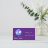 Carte De Visite Logo des Empreintes de pattes animaux (Debout devant)