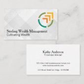 Carte De Visite Logo des flèches financières modernes (Devant / Derrière)