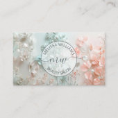 Carte De Visite Logo des fleurs Pastel Boho (Devant)