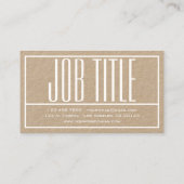 Carte De Visite Logo des initiales et noms modernes | Blanc sur pa (Dos)