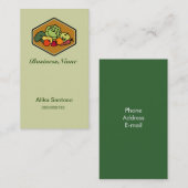 Carte De Visite Logo des légumes de fruits (Devant / Derrière)