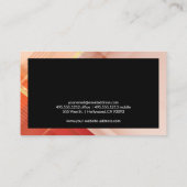 Carte De Visite Logo des lentilles de fermeture de caméra (Dos)