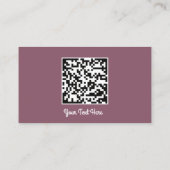 Carte De Visite Logo des médias sociaux Gold QR Code Adresse Rose (Dos)