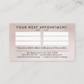 Carte De Visite Logo des ongles par texte Dessin noir sur Magnolia (Dos)