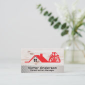 Carte De Visite Logo des outils de réparation de construction | Ré (Debout devant)
