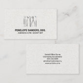 Carte De Visite Logo des outils dentaires (Devant / Derrière)