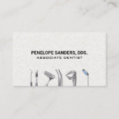 Carte De Visite Logo des outils dentaires | Variation (Devant)