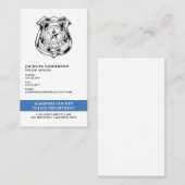 Carte De Visite Logo des policiers (Devant / Derrière)