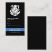 Carte De Visite Logo des policiers (Devant / Derrière)