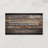 Carte De Visite Logo des propriétés de construction | Bois (Dos)