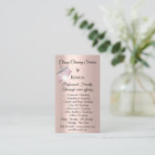 Carte De Visite Logo des services de nettoyage de maison de tenue  (Debout devant)