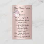 Carte De Visite Logo des services de nettoyage de maison de tenue  (Devant)