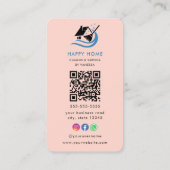 Carte De Visite Logo des services de nettoyage de maisons professi (Dos)