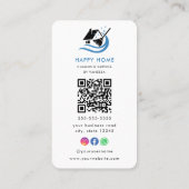 Carte De Visite Logo des services de nettoyage de maisons professi (Dos)