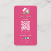 Carte De Visite Logo des services de nettoyage de maisons professi (Dos)