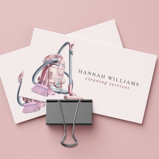 Carte De Visite Logo des services de nettoyage moderne