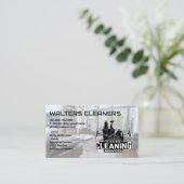 Carte De Visite Logo des services de nettoyage | Salle de séjour (Debout devant)