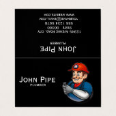 Carte De Visite logo des services de plomberie (Extérieur déplié)