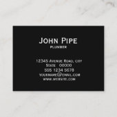 Carte De Visite logo des services de plomberie (Dos)