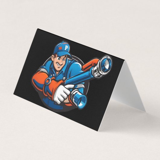 Carte De Visite logo des services de plomberie (Devant)