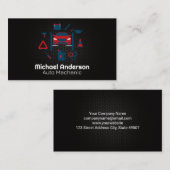 Carte De Visite Logo des services de réparation automatique | Méca (Devant / Derrière)