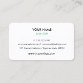 Carte De Visite Logo des services de réparation Gold Trendy profes (Dos)