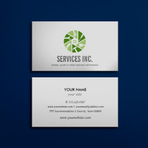 Carte De Visite Logo des services de réparation Green HOME profess