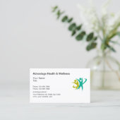 Carte de visite Logo des services de santé (Debout devant)