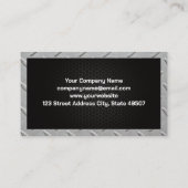 Carte De Visite Logo des services mécaniques | Poistons métallique (Dos)