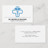 Carte De Visite Logo des soins médicaux (Devant / Derrière)