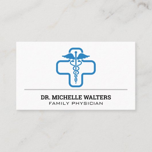 Carte De Visite Logo des soins médicaux (Devant)